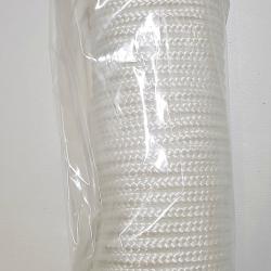 Corde blanche tressée.