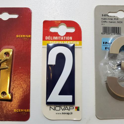 Chiffres maison divers.