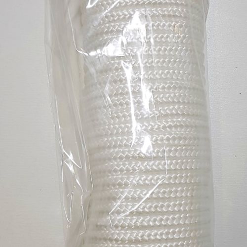 Corde blanche tressée.